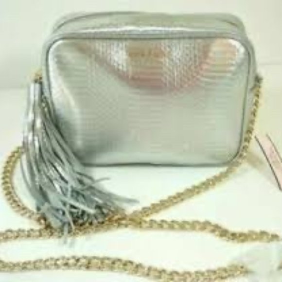 NWT Victoria's Secret Silver Crossbody Gold Chain - Picture 3 of 7